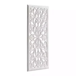 Sale Kirklands Home Wood Medallion August Wall Plaque White