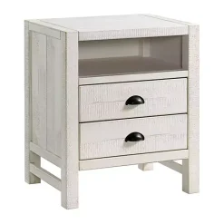 Clearance Kirklands Home Wood Open Shelf Nightstand White