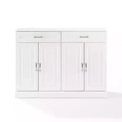Best Kirklands Home Wood Panel 4-Door Cabinet White