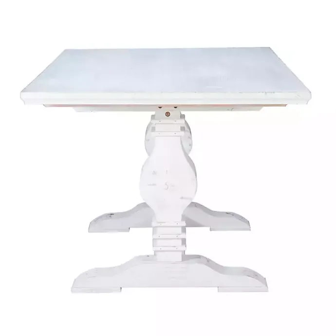 Best Kirklands Home Wood Pedestal Dining Table White