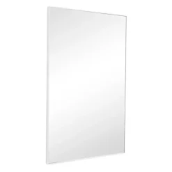 Best Kirklands Home White Wood Rectangular Wall Mirror, 24x40 in.