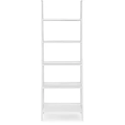 Outlet Kirklands Home Wood 5-Tier Ladder Bookshelf White