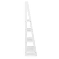 Outlet Kirklands Home Wood 5-Tier Ladder Bookshelf White