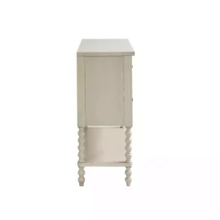 New Kirklands Home Wood Turned Legs 2-Drawer Chest White