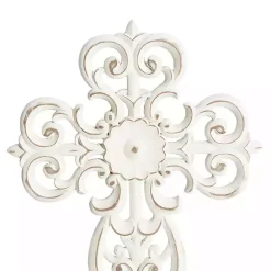 Sale Kirklands Home Wood Wall Cross Wall Plaques, Set of 3 White