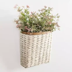 Kirklands Home Woven Wall Pocket White