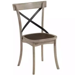 Online Kirklands Home White X-Back Wooden Dining Chairs, Set of 2