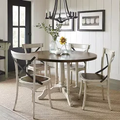 Online Kirklands Home White X-Back Wooden Dining Chairs, Set of 2