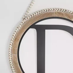 Outlet Kirklands Home Whitewash Bead Trim Monogram D Plaque
