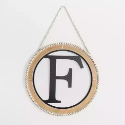 Best Kirklands Home Whitewash Bead Trim Monogram F Plaque