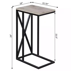 Sale Kirklands Home Whitewash Tucson C-Table Brown