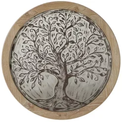 Clearance Kirklands Home Whitewashed Bronze Tree Framed Wall Plaque