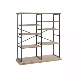 Online Kirklands Home Whitewashed Etagere Industrial Bookcase