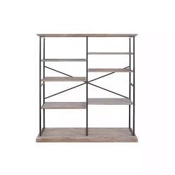 Online Kirklands Home Whitewashed Etagere Industrial Bookcase