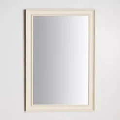 New Kirklands Home Whitewashed Scoop Maggie Profile Mirror, 24x36 in.