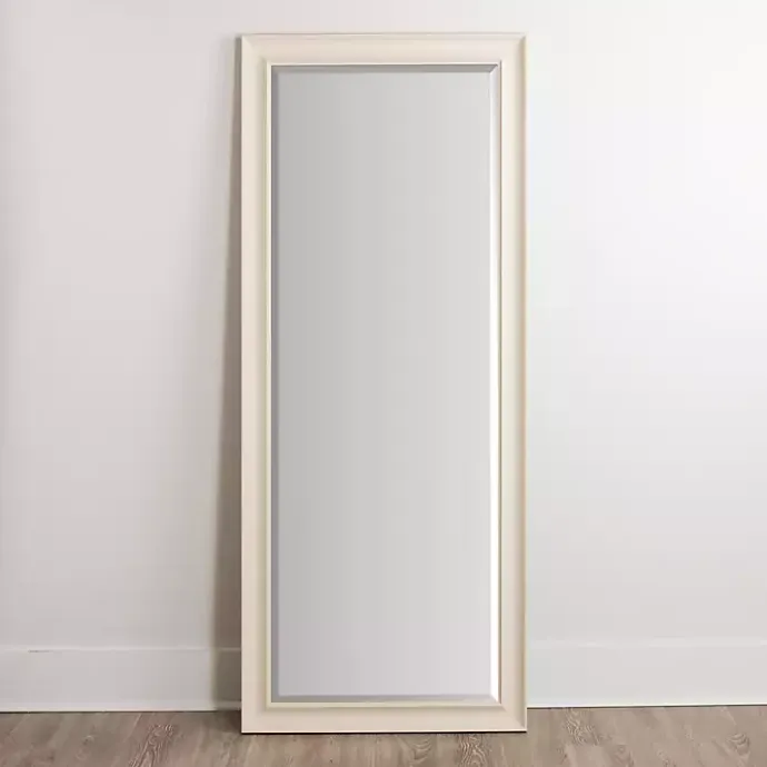 Online Kirklands Home Whitewashed Scoop Maggie Profile Mirror, 28x68 in.