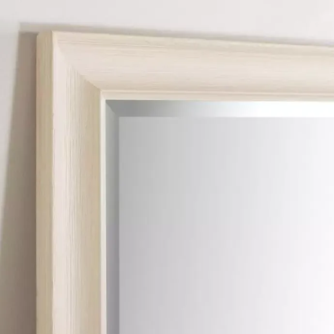Online Kirklands Home Whitewashed Scoop Maggie Profile Mirror, 28x68 in.