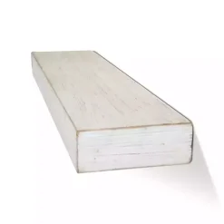 Kirklands Home Whitewashed Wood Floating Shelf, 24 in.