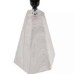 Online Kirklands Home washed Wood Flynn Table Lamp White