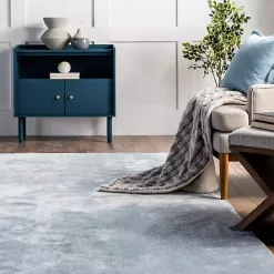 Discount Kirklands Home Whitlow Shag Washable Area Rug, 8x10 Blue