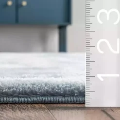 Sale Kirklands Home Whitlow Shag Washable Area Rug, 6x9 Blue