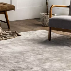 Kirklands Home Whitlow Shag Washable Area Rug, 6x9 Gray