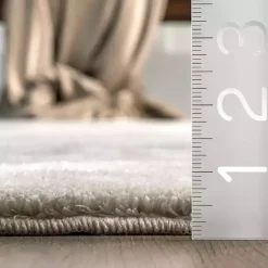 New Kirklands Home Whitlow Shag Washable Area Rug, 8x10 Gray