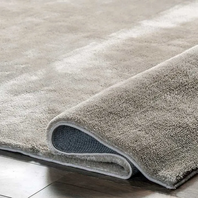 New Kirklands Home Whitlow Shag Washable Area Rug, 8x10 Gray