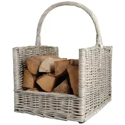 Online Kirklands Home Willow Branch Firewood Basket Gray