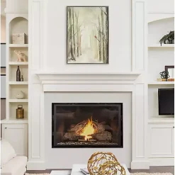 Best Kirklands Home Winter Forest Landscape Framed Canvas Art Print White