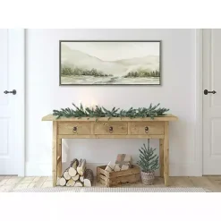 Sale Kirklands Home Winter Mountain Landscape Framed Canvas Art Print