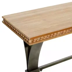 Online Kirklands Home Wood & Metal Trestle Base Console Table