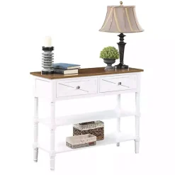 Online Kirklands Home Wood & Traditional Console Table White