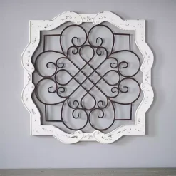 Online Kirklands Home Wood Isabelline Plaque White