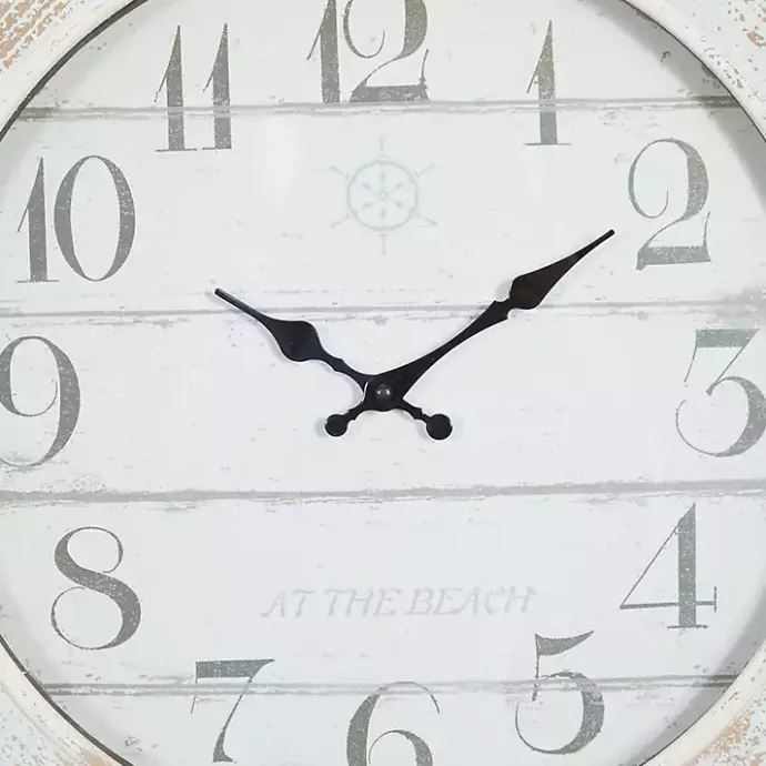 Discount Kirklands Home Wood Ship Wheel Wall Clock