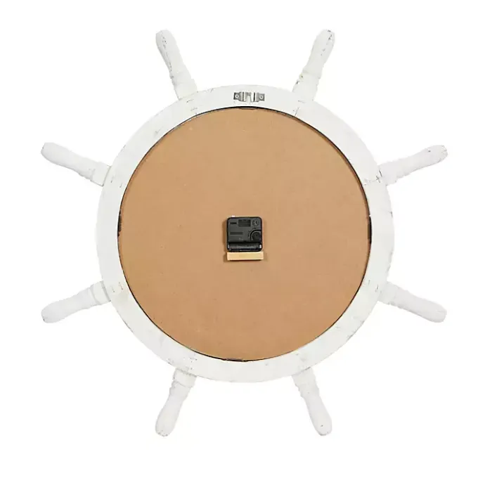 Discount Kirklands Home Wood Ship Wheel Wall Clock