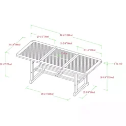 Hot Kirklands Home Wood Slat Back 4-pc. Outdoor Dining Set Tan