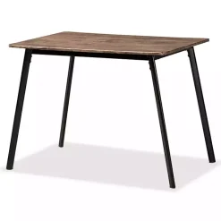 Online Kirklands Home Wood Table and Leather Chairs 5-pc. Dining Set