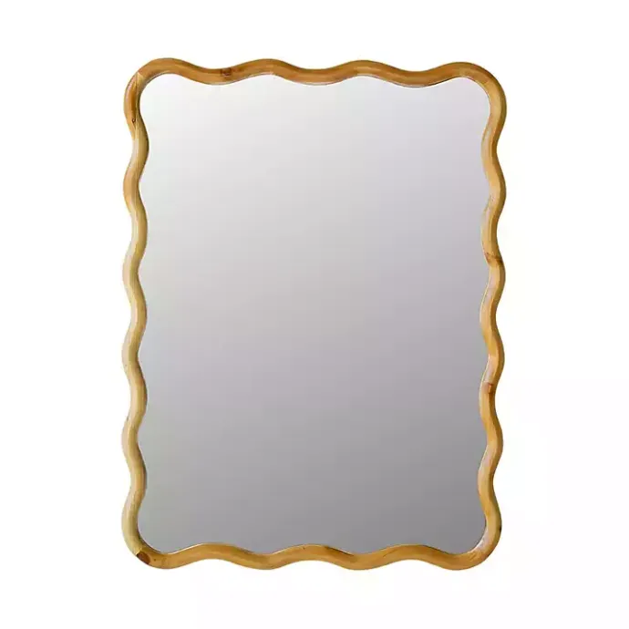 New Kirklands Home Wooden Squiggle Wall Mirror