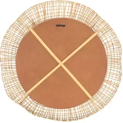 Discount Kirklands Home Woven Natural Cane Round Alia Wall Mirror