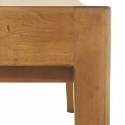 Hot Kirklands Home Woven Rope and Birch Wood Bench Tan