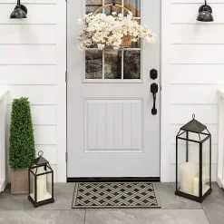 Hot Kirklands Home Woven Wicker Pattern Doormat