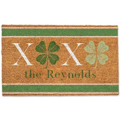 Online Kirklands Home XOXO Clover Personalized Coir Doomat