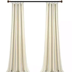 Hot Kirklands Home Yellow & Gray Farmhouse Curtain Panel Set, 95 in.