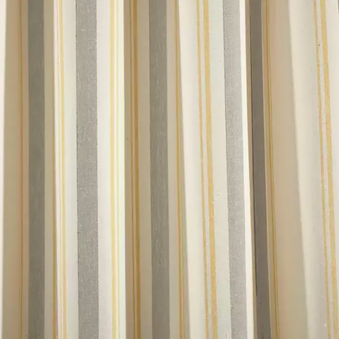 Hot Kirklands Home Yellow & Gray Farmhouse Curtain Panel Set, 95 in.