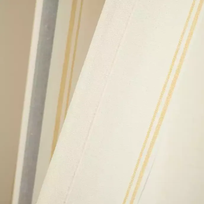 Hot Kirklands Home Yellow & Gray Farmhouse Curtain Panel Set, 95 in.