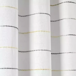 Hot Kirklands Home Yellow and Gray Ombre Stripe Shower Curtain