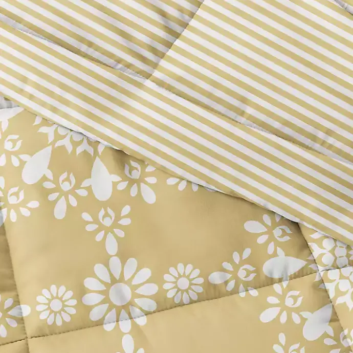 Clearance Kirklands Home Daisy Medallion King 3-pc. Comforter Set Yellow