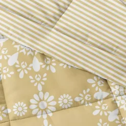 Online Kirklands Home Daisy Medallion Queen 3-pc. Comforter Set Yellow