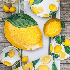 Clearance Kirklands Home Lemon Melamine Serving Platter Yellow